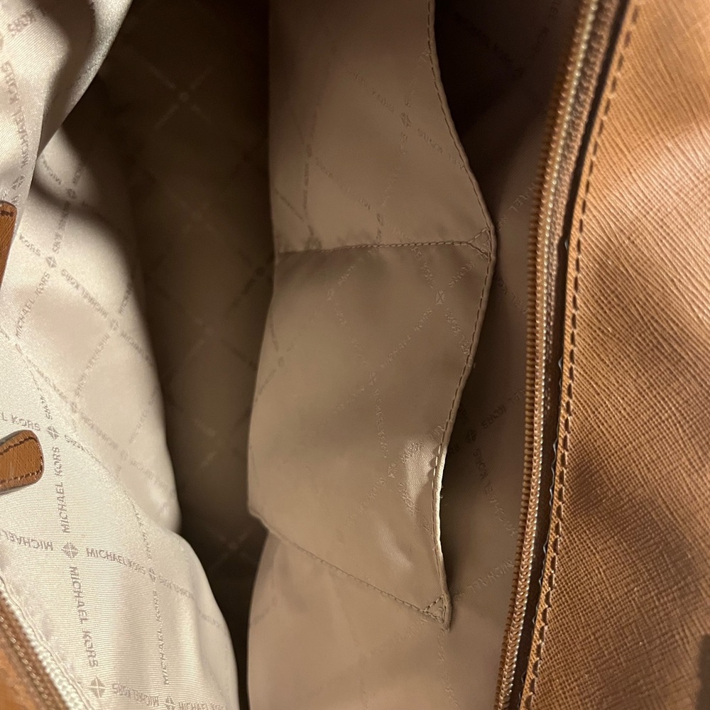 Michael Kors Brown Tote with Colorful Patches - Picture 10 of 13